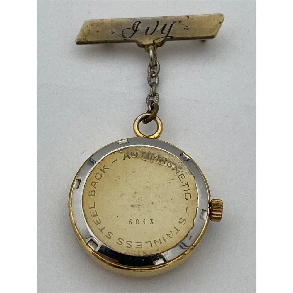 Vintage Felicia Analog Nurse Watch with 17 Jewels and Swiss Movement